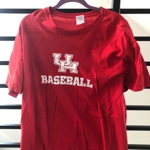 University of Houston Cougars Red Baseball Shirt